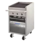 image of Bakers Pride F-24RS 24" Floor Model Gas Radiant Charbroiler w/ Cabinet Base, 60.000 BTU