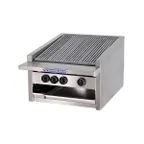 image of Bakers Pride L-24RS-C 24" Low Profile Countertop Gas Radiant/Lava Rock Charbroiler, 60.000 BTU