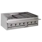 image of Bakers Pride L-60RS-R 60" Low Profile Countertop Gas Radiant Charbroiler w/ (13) Burners, 195.000 BTU