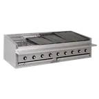 image of Bakers Pride L-72RS 72" Low Profile Countertop Gas Radiant Charbroiler w/ (16) Burners, 240.000 BTU