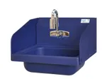 image of BK Resources APHS-W1410-1SSFA 14" Drop-In Hand Sink without Faucet - 3 Splashes