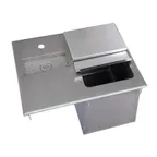 image of BK Resources BK-DIWSBL-2118G Drop-in Ice Bin with Water Station 