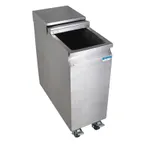 image of BK Resources BK-MIB-2411 Mobile Ice Bin w/ Sliding Lid, 53 Lbs. Capacity, Removable Bottom Tray