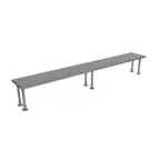 image of BK Resources BK-OSS-18120BN Single Overshelf, Table Mount, 120"W X 18"D