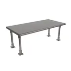 image of BK Resources BK-OSS-2448BN Single Overshelf, Table Mount, 48"W X 24"D