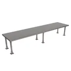 image of BK Resources BK-OSS-2484BN Single Overshelf, Table Mount, 84"W X 24"D