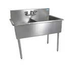image of BK Resources BK8BS-2-24-12 51" Two Compartment Sink, 24"W x 24"L Bowl Without Drainboard