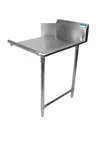 image of BK Resources BKCDT6-26-R-SS 26" Clean Straight Dishtable, 16‑Gauge Top - 10" Splash / Right to Left