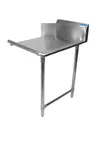 image of BK Resources BKCDT6-48-R-SS 48" Clean Straight Dishtable, 16‑Gauge Top - 10" Splash / Right to Left