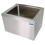 image of BK Resources BKMS2-1620-6-KIT 24" Mop Sink, 16"W x 20"L x 6"D Bowl