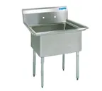 image of BK Resources BKS-1-1620-12 One Compartment Sink, 21"W X 25-13/16"D X 43-3/4"H