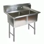 image of BK Resources BKS-2-1620-12S Sink, Two Compartment