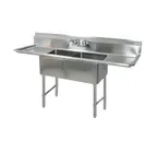 image of BK Resources BKS-2-20-12-18TS Sink, Two Compartment