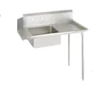 image of BK Resources BKSDT-48-R 48" Straight Soiled Dishtable w/ Right Table, Pre-Rinse Sink & Faucet