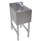 image of BK Resources UB4-18-1014HS-P-G 14" Underbar Sink Units, 1 Compartment without Drainboard