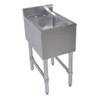 image of BK Resources UB4-21-1014HSS 14" Underbar Sink Units, 1 Compartment without Drainboard