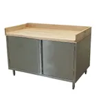image of BK Resources CMBT-3648H Chef Table, Cabinet Base with Hinged Doors