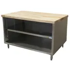image of BK Resources CMT-3048 Chef Table, Cabinet Base with Open Front