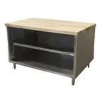 image of BK Resources CMT-3648 Chef Table, Cabinet Base with Open Front