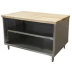 image of BK Resources CMT-3660 Chef Table, Cabinet Base with Open Front