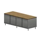 image of BK Resources CMT-3696HL Chef Table, Cabinet Base with Hinged Doors & Lock