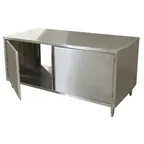 image of BK Resources CST-2472H2 72" Cabinet Base Dual Access Hinged Doors Work Table