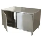 image of BK Resources CST-3660H2 60" Cabinet Base Dual Access Hinged Doors Work Table