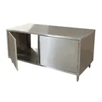 image of BK Resources CST-3672H2 72" Cabinet Base Dual Access Hinged Doors Work Table