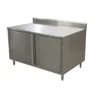 image of BK Resources CSTR5-2436H 36" Cabinet Base Hinged Doors Work Table