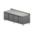 image of BK Resources CSTR5-3696HL 96" Work Table, Cabinet Base with 4 Hinged Doors & Locks