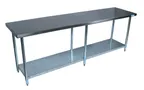 image of BK Resources CVT-9624 96" Stainless Steel Top 85" - Work Table