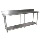 image of BK Resources CVTR5-9630 96" Stainless Steel Top 85" - Work Table
