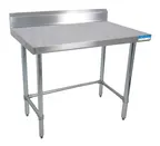 image of BK Resources CVTR5OB-9630 96" Stainless Steel Top 85" - Work Table