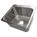 image of BK Resources DDI-20161224 Deep Drawn Drop-In Sink, One Compartment