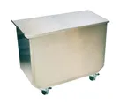 image of BK Resources IGB-84 Bin, 84 Qt, 29-1/16"W x 14-3/8"D, 4 Swivel Casters, Stainless Steel