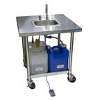 image of BK Resources MHS-V3030-C-DM Handwash Sink, Mobile, Cold Water Only