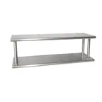 image of BK Resources PTS-2472-2 Stainless Steel Double Tier Pass Through Shelf - 72"W x 24"D