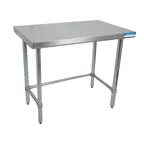 image of BK Resources QVTOB-7224 72" Stainless Steel Top 63" - Work Table