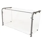 image of BK Resources SG-90CS-72G 90° Angled Sneeze Guard, Cafeteria Style, 72"