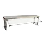 image of BK Resources SG-MUS-60 Multi-Use Adjustable Sneeze Guard with Shelf