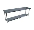 image of BK Resources SVT-1896 96" Stainless Steel Top 85" - Work Table