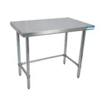 image of BK Resources SVTOB-3030 30" Stainless Steel Top - 35" Work Table