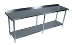 image of BK Resources SVTR-1884 Work Table with Undershelf, 84"W X 18"D X 34-3/4"H