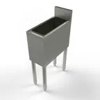 image of BK Resources UB4-18-IB8 Underbar Ice Bin, For Bottle Storage, 8"W X 18"D
