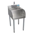 image of BK Resources 18" UB4-21-1410BSS-P-G Underbar Blender Station with Dump Sink