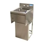 image of BK Resources UBB-18-1012HST-15-PG Underbar Sink Units, 1 Compartment with Soap & Towel Dispenser