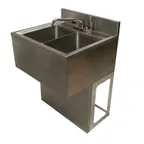 image of BK Resources UBB-21-224S Underbar Sink Units, 2 Compartment without Drainboard