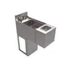 image of BK Resources UBB-21-SS12-GR-PG Underbar Sink Units, 1 Compartment without Drainboard