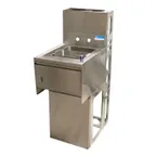 image of BK Resources UBDW-21-1012HST-12PG Underbar Sink Units, 1 Compartment with Soap & Towel Dispenser