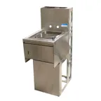 image of BK Resources UBDW-21-1012HST-15PG Underbar Sink Units, 1 Compartment with Soap & Towel Dispenser